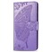 Case cover Butterfly Love Flowers Embossing Horizontal Flip Leather Case For Galaxy S10 5G with Holder &amp; Card Slots &amp; Wallet &amp; Lanyard(Light purple)