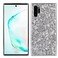 Case cover Plating Glittery Powder Shockproof TPU Case For Galaxy Note 10+(Silver)