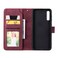 Case cover For Samsung Galaxy A50 Skin Feel Business Horizontal Flip PU Leather Case with Holder &amp; Multi-Card Slots &amp; Wallet &amp; Lanyard &amp; Photo Frame(Wine Red)
