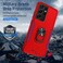 Case cover For Samsung Galay S21 Ultra 5G Pioneer Armor Heavy Duty PC + TPU Shockproof Case with Holder(Red)