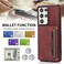 Case cover For Samsung Galaxy S21 Ultra Three-fold Leather Phone Case with Card Slot &amp; Wallet &amp; Holder(Wine Red)