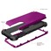 Case cover For Samsung Galaxy A33 5G PC + Silicone Phone Case(Dark Purple+Black)