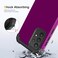 Case cover For Samsung Galaxy A33 5G PC + Silicone Phone Case(Dark Purple+Black)