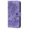 Case cover For Samsung Galaxy A33 5G Cartoon Sakura Cat Embossed Leather Phone Case(Purple)