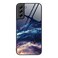 Case cover For Samsung Galaxy S21 5G Colorful Painted Glass Phone Case(Starry Sky)