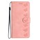 Case cover For Samsung Galaxy A02s EU Version Seven Butterflies Embossed Leather Phone Case(Pink)