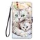 Case cove For Samsung Galaxy Note20 Ultra Coloured Drawing Cross Texture Horizontal Flip PU Leather Case with Holder &amp; Card Slots &amp; Wallet &amp; Lanyard(Big Cat Hugging Kitten)