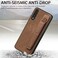 Case cove For Samsung Galaxy A50s Retro Wristband Holder Leather Back Phone Case(Brown)
