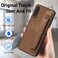 Case cove For Samsung Galaxy A50s Retro Wristband Holder Leather Back Phone Case(Brown)