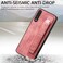 Case cove For Samsung Galaxy A50s Retro Wristband Holder Leather Back Phone Case(Pink)