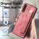 Case cove For Samsung Galaxy A50s Retro Wristband Holder Leather Back Phone Case(Pink)