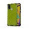 Case cove For Galaxy M30s Shockproof Honeycomb PC + TPU Case(Green)