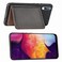 Case cove Litchi Pattern Card Bag Wallet Bracket + TPU Phone Case with Card Slot Wallet Bracket Function For Galaxy A50(Black)