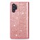 Case cove For Samsung Galaxy Note 10 Plus Ultrathin Glitter Magnetic Horizontal Flip Leather Case with Holder &amp; Card Slots(Rose Gold)