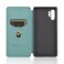 Case cove For Samsung Galaxy Note10 Plus Carbon Fiber Texture Horizontal Flip TPU + PC + PU Leather Case with Card Slot(Green)