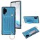 Case cove For Samsung Galaxy Note 10 Pro Glitter Powder PU+TPU Shockproof Protective Case with Holder &amp; Card Slots &amp; Wrist Strap(Blue)
