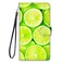 Case cove For Samsung Galaxy A7 2018 Coloured Drawing Cross Texture Horizontal Flip PU Leather Case with Holder &amp; Card Slots &amp; Wallet &amp; Lanyard(Lime)