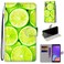 Case cove For Samsung Galaxy A7 2018 Coloured Drawing Cross Texture Horizontal Flip PU Leather Case with Holder &amp; Card Slots &amp; Wallet &amp; Lanyard(Lime)