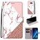 Case cove For Samsung Galaxy A5 2017 Coloured Drawing Cross Texture Horizontal Flip PU Leather Case with Holder &amp; Card Slots &amp; Wallet &amp; Lanyard(Stitching Pink Stone Pattern)