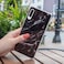 Case cover For Samsung Galaxy A70 IMD Marble Pattern TPU Phone Case(Black)