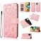 Case cover For Samsung Galaxy A51 Skin Feel Embossed Sunflower Horizontal Flip Leather Case with Holder &amp; Card Slots &amp; Wallet &amp; Lanyard(Rose Gold)