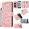 Case cover For Samsung Galaxy J6 Skin Feel Embossed Sunflower Horizontal Flip Leather Case with Holder &amp; Card Slots &amp; Wallet &amp; Lanyard(Rose Gold)