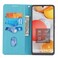 Case cover For Samsung Galaxy M32 Woven Texture Stitching Magnetic Horizontal Flip PU Leather Case with Holder &amp; Card Slots &amp; Wallet &amp; Lanyard(Blue)