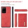 Case cover For Samsung Galaxy S20 Ultra DG.MING M1 Series 3-Fold Multi Card Wallet  Back Cover Shockproof Case with Holder Function(Red)
