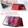 Case cover For Samsung Galaxy S20 Ultra DG.MING M1 Series 3-Fold Multi Card Wallet  Back Cover Shockproof Case with Holder Function(Red)