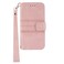 Case cover For Samsung Galaxy A12 5G Embossed Striped Magnetic Buckle PU + TPU Horizontal Flip Leather Case with Holder &amp; Card Slot &amp; Wallet &amp; Photo Frame &amp; Sling(Pink)
