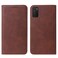 Case cover For Samsung Galaxy A03s 166mm Magnetic Closure Leather Phone Case(Brown)
