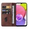 Case cover For Samsung Galaxy A03s 166mm Magnetic Closure Leather Phone Case(Brown)