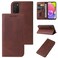 Case cover For Samsung Galaxy A03s 166mm Magnetic Closure Leather Phone Case(Brown)