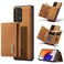 Case cover For Samsung Galaxy A73 5G DG.MING M1 Series 3-Fold Multi Card Wallet  Phone Case(Brown)