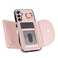 Case Cover For Samsung Galaxy A14 4G / 5G YM007 Ring Holder Card Bag Skin Feel Phone Case(Rose Gold)