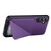 Case Cover For Samsung Galaxy A35 5G D04 Calf Texture Dual Card Slot Holder Phone Case(Purple)