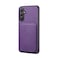 Case Cover For Samsung Galaxy A35 5G D04 Calf Texture Dual Card Slot Holder Phone Case(Purple)