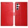 Case Cover For Samsung Galaxy M55 5G Y-shaped Pattern Flip Leather Phone Case(Red)