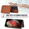 Case Cover For Samsung Galaxy S21 Ultra 5G RFID Anti-theft Card Ring Holder Phone Case(Brown)