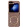 Case Cover For Samsung Galaxy Z Flip5 Glitter MagSafe PC Phone Case(Gold)