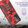 Case Cover For Samsung Galaxy A32 4G Shockproof TPU + PC Magnetic Protective Case with Holder(Red)