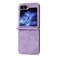 Case Cover For Samsung Galaxy Z Flip6 Business Solid Color Magnetic RFID Anti-theft Phone Case(Purple)