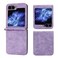 Case Cover For Samsung Galaxy Z Flip6 Business Solid Color Magnetic RFID Anti-theft Phone Case(Purple)