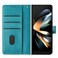 Case Cover For Samsung Galaxy Z Fold4 Stitching Calf Texture Buckle Folding Leather Phone Case(Green)