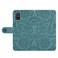 Case Cover For Samsung Galaxy A51 4G Floral Embossed Pattern Leather Phone Case(Dark Green)