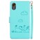 Case Cover For Samsung Galaxy Xcover 7 Cute Cats RFID Leather Phone Case(Green)