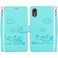 Case Cover For Samsung Galaxy Xcover 7 Cute Cats RFID Leather Phone Case(Green)