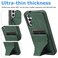 Case Cover For Samsung Galaxy A15 Ultra-thin Shockproof Phone Protective Case with Holder(Green)