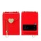 Case Cover For Samsung Galaxy Z Flip3 5G POLA Litchi Texture Love Buckle Multi-Card Slots Zipper Wallet Phone Case(Red)