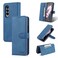 Case Cover For Samsung Galaxy Z Fold3 5G AZNS Dream II Skin Feel PU+TPU Horizontal Flip PU Phone Case(Blue)